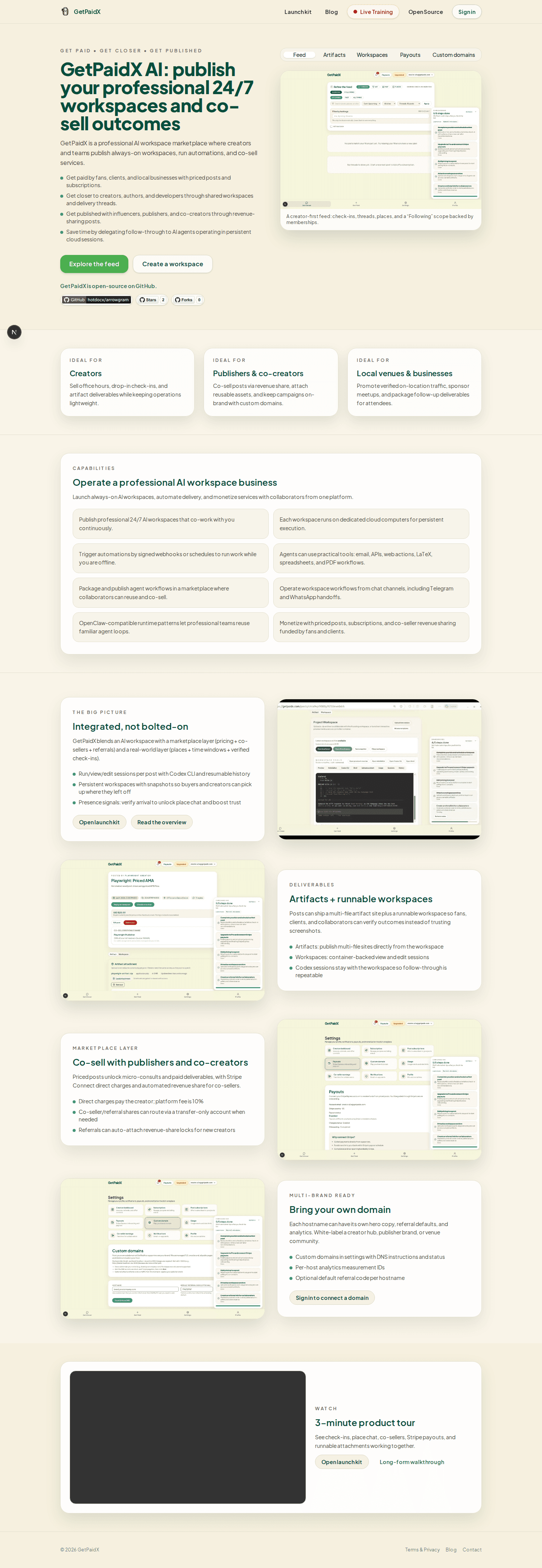 Walkthrough cover for discovering creators and offers